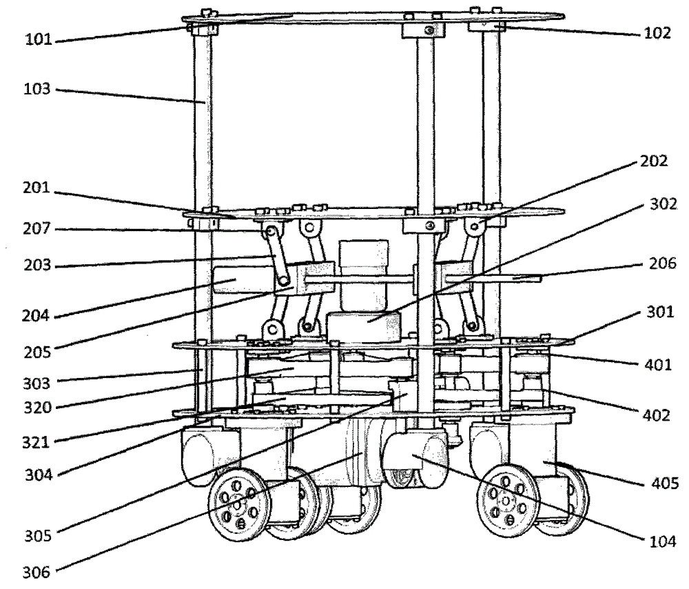 Mobile robot seat structure