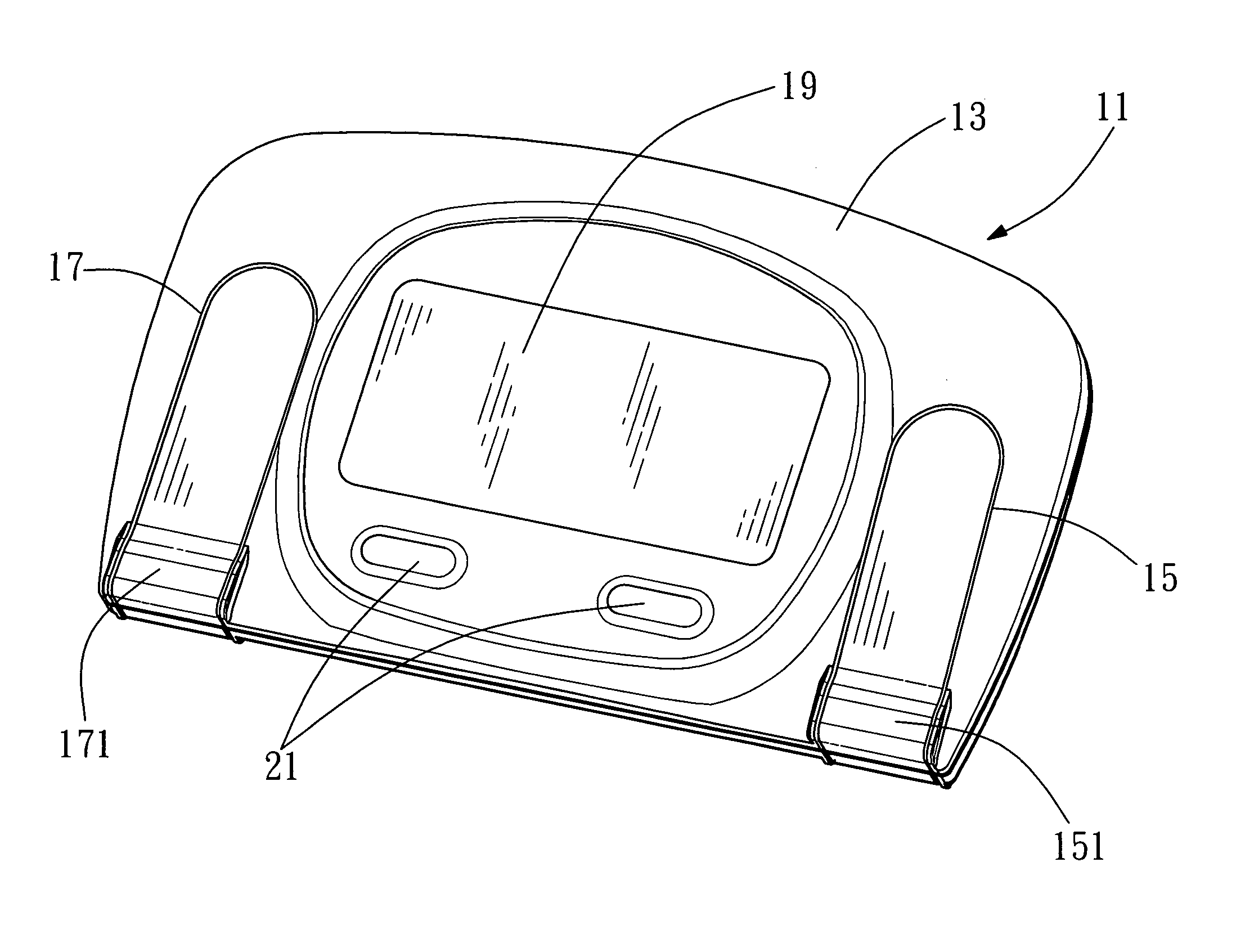 Device for measuring electrocardiogram with tapeless format and its method