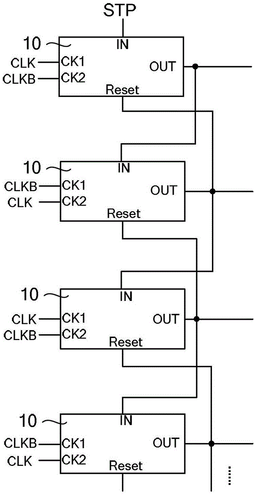 A kind of shift register and thin film transistor liquid crystal display