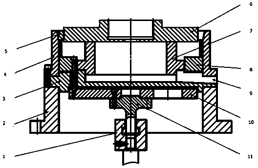 Gear shaping hydraulic power fixture for single arm planet carrier of decelerator