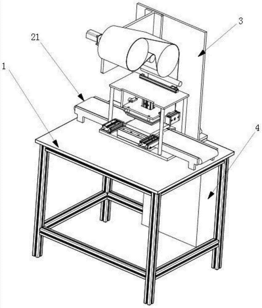 A kind of automatic film sticking equipment