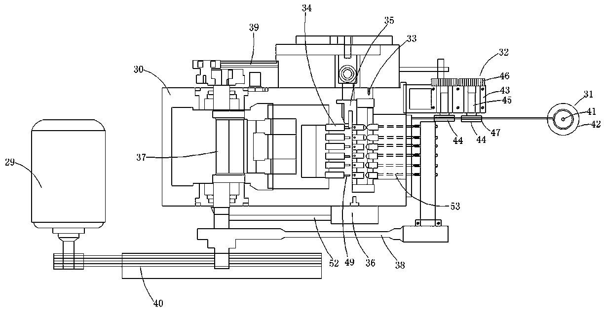 Transverse punching mechanism of gasifier for ignition and processing equipment of gasifier