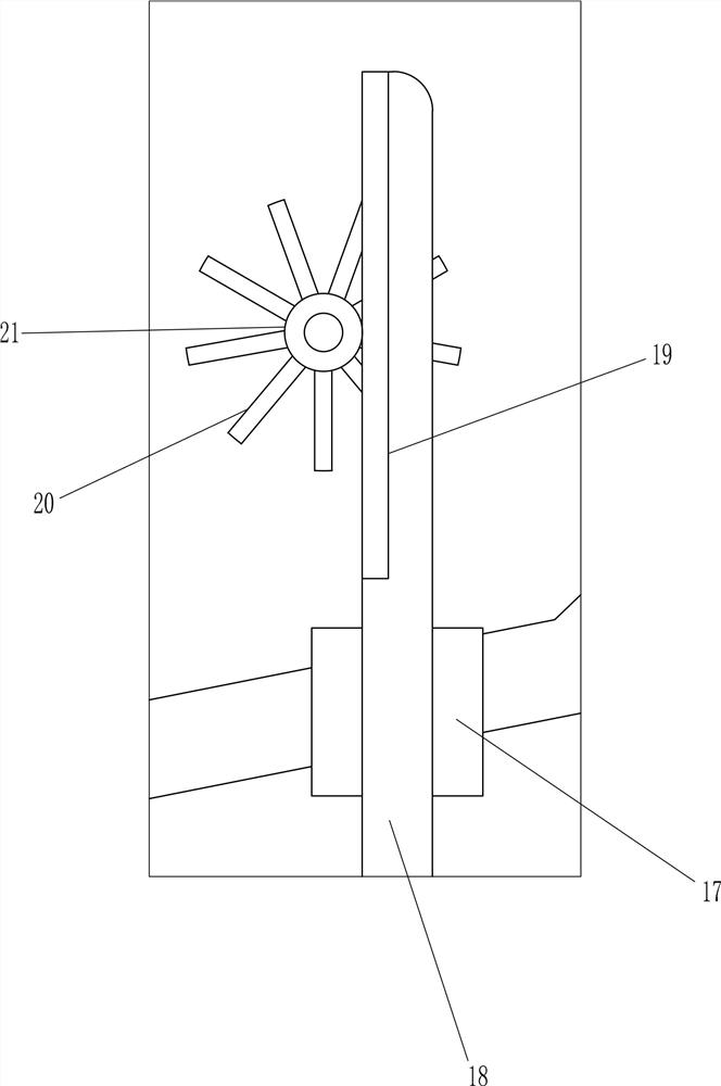 A garden pond feed throwing equipment