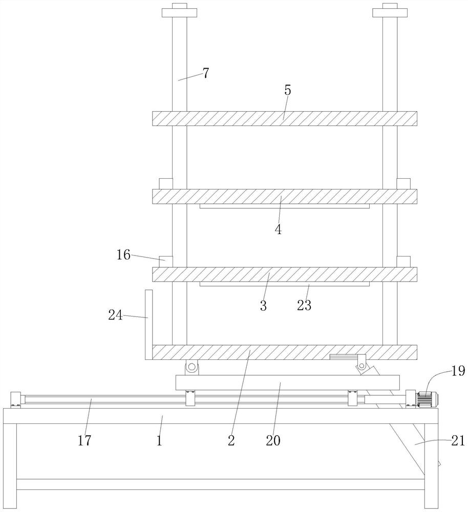 Corrosion-resistant end socket storage table for chemical storage tank