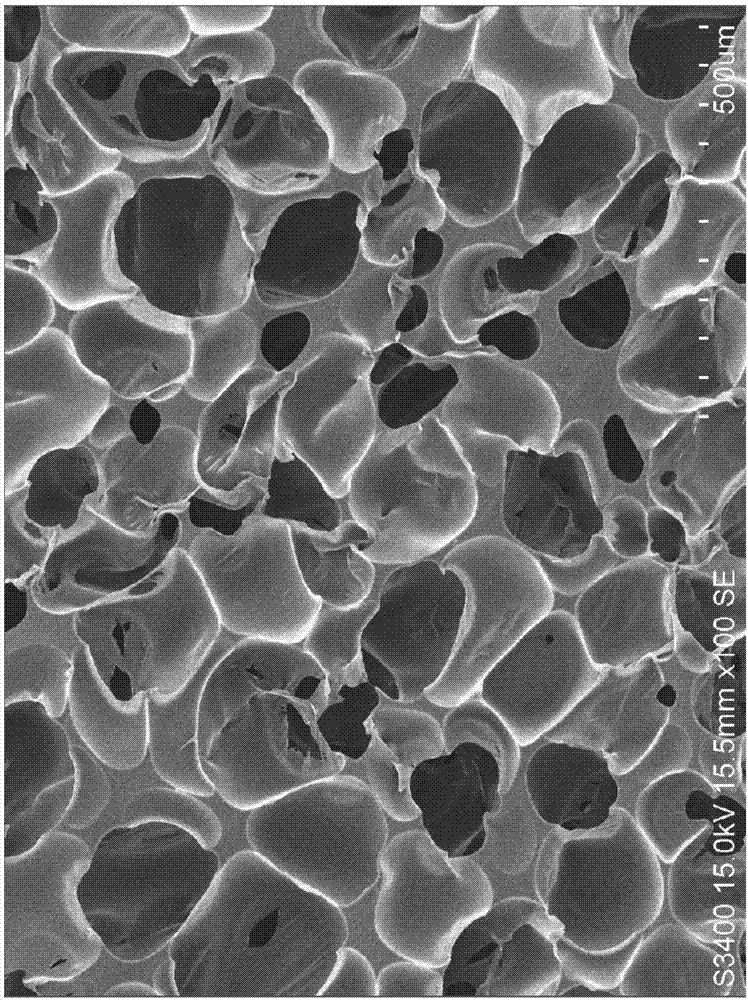 Thermoplastic micro-sac polymer elastomer material and preparation method thereof