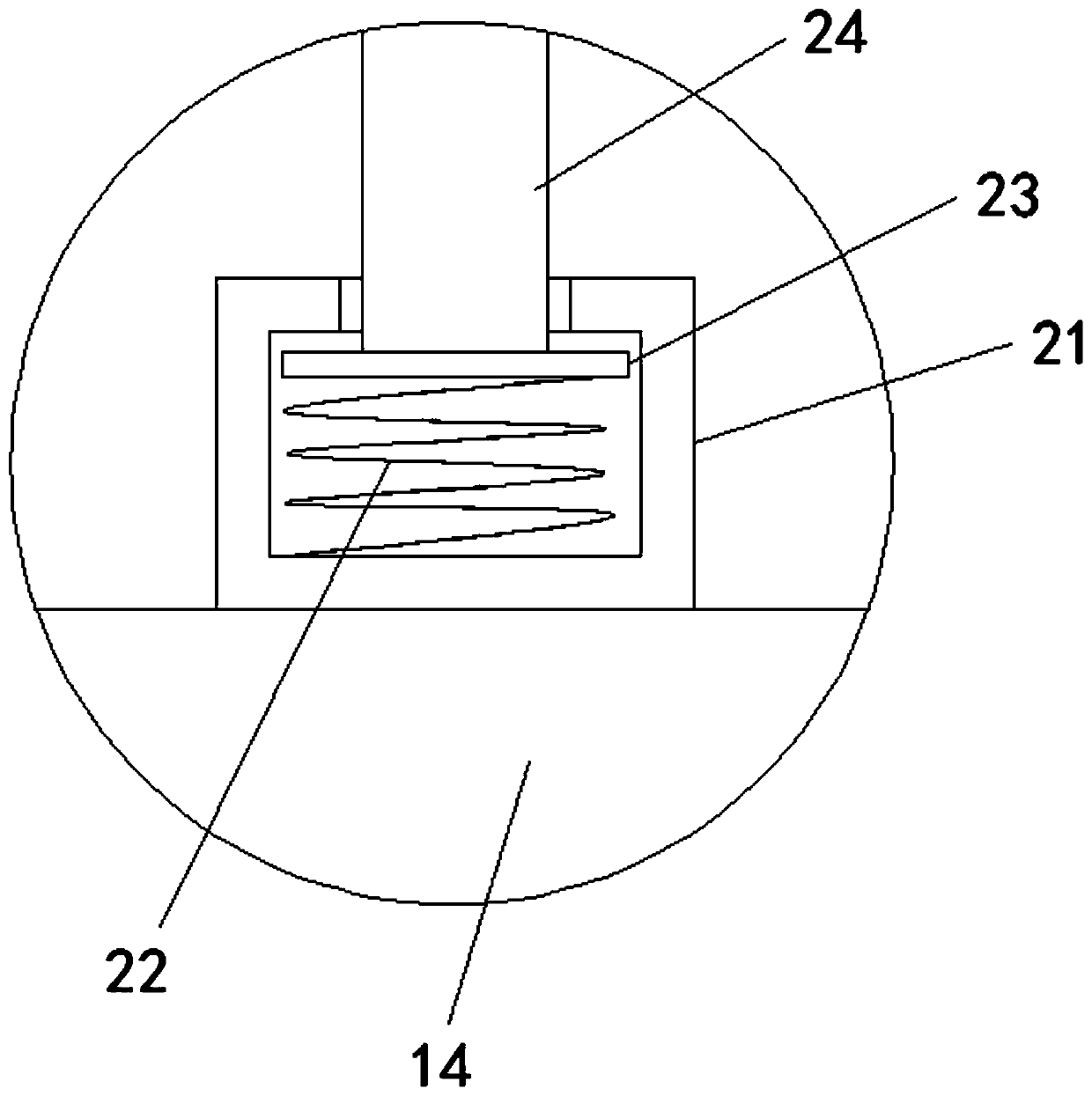 Piezoelectric vibration displacement measurement sensor