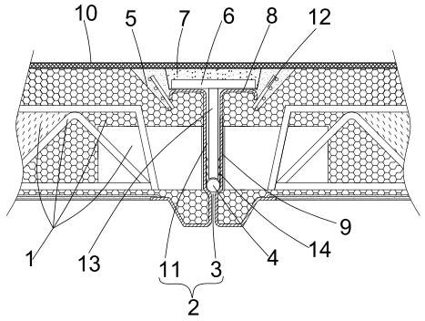 Gap anti-cold-bridge structure of steel frame roof panel and construction method thereof