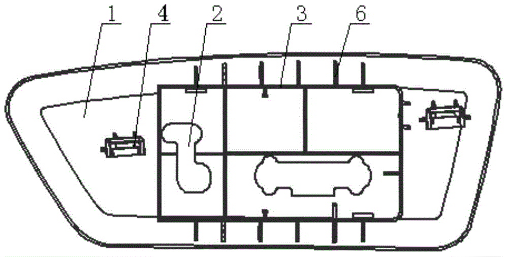 Electric regulating switch panel of vehicle