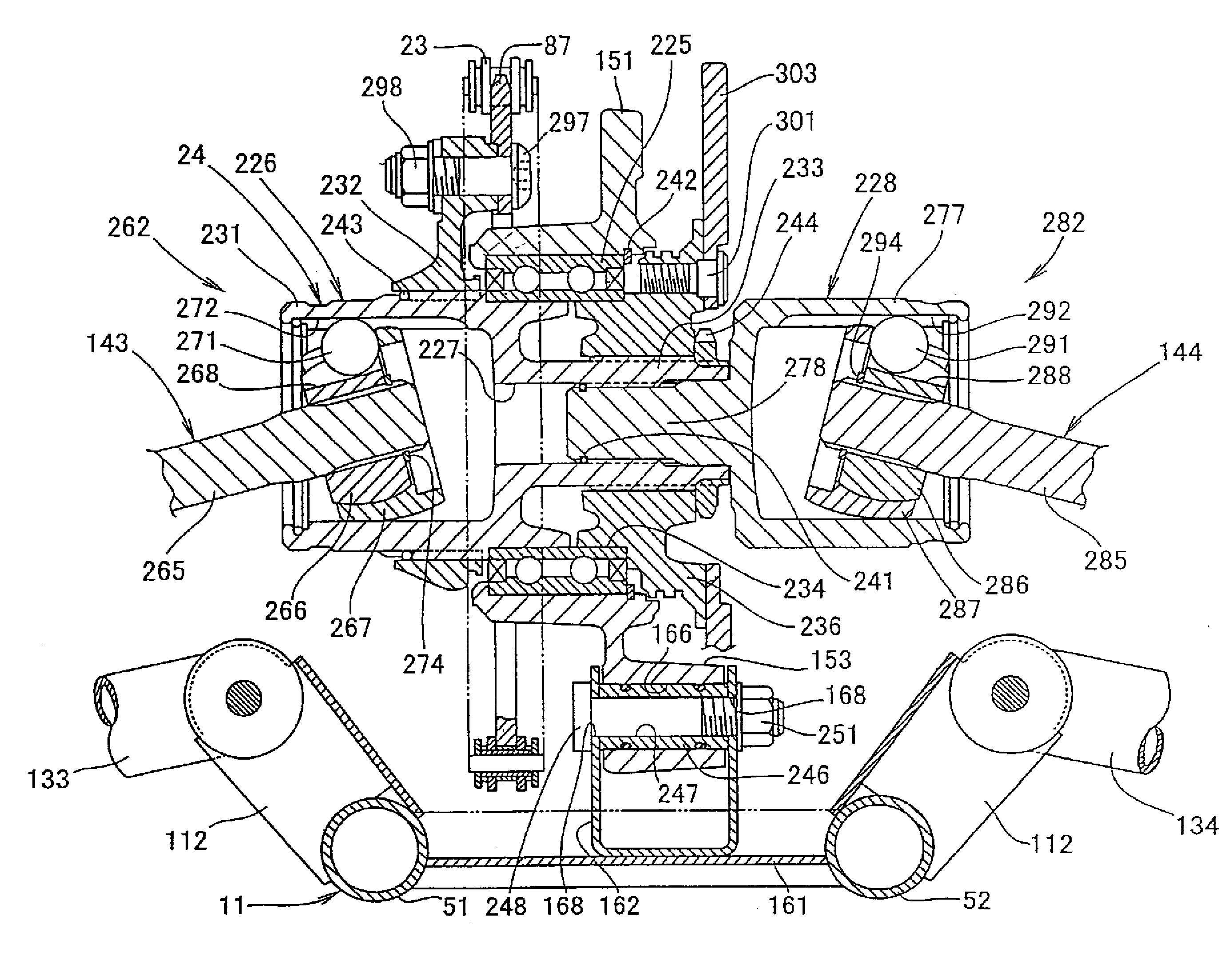 Speed reduction device of vehicle