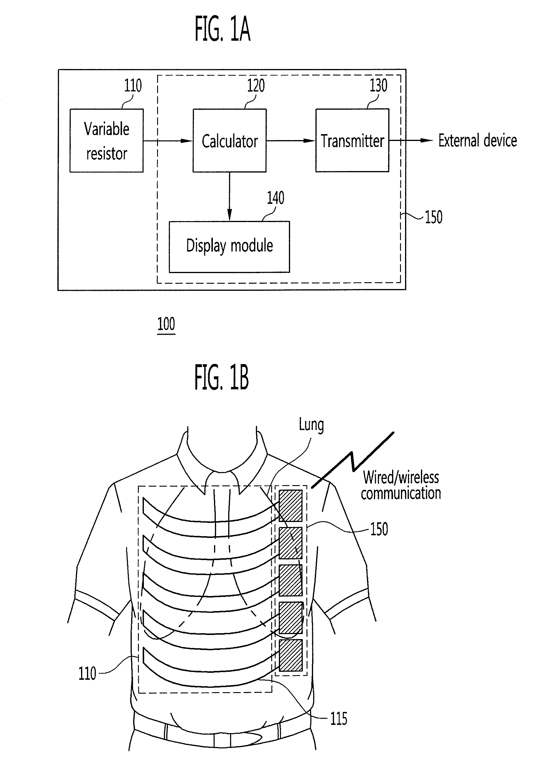 Unconstrained wearable spirometer apparatus, system, and measurement method using the same