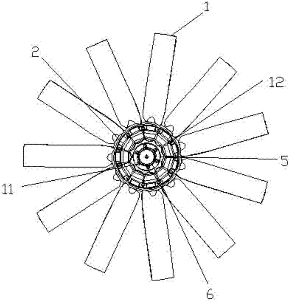 Novel vane wheel and installing method thereof