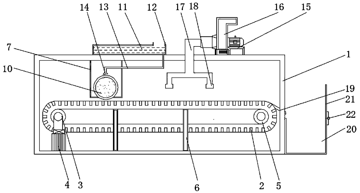 Garment fabric printing and setting device without removing ink cartridge