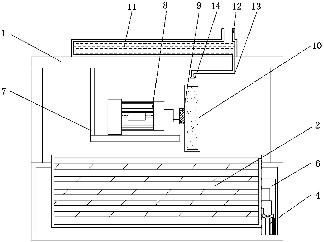 Garment fabric printing and setting device without removing ink cartridge