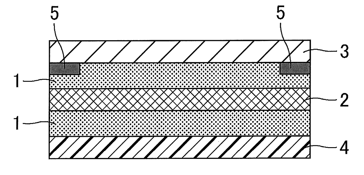 Interlayer filling material for touch panel, and laminated body