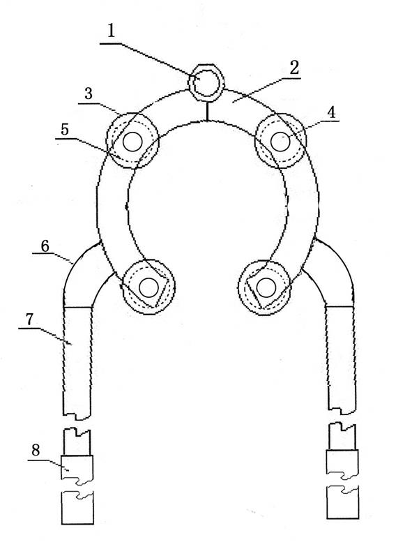 Wire clamper of butterfly ceramic bottle of power distribution room