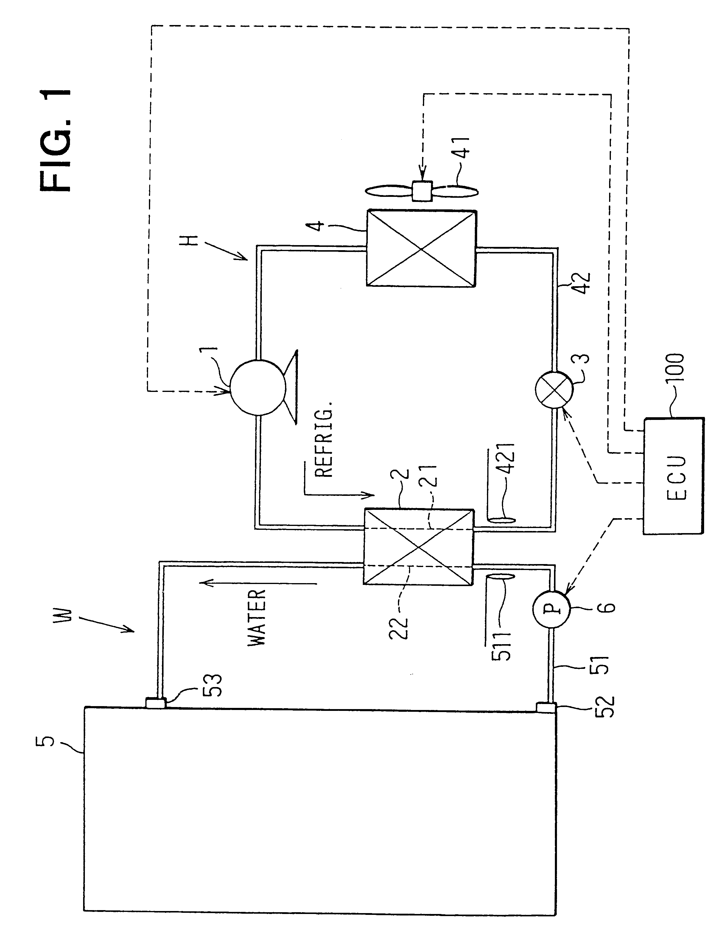 Hot-water supply system with heat pump cycle