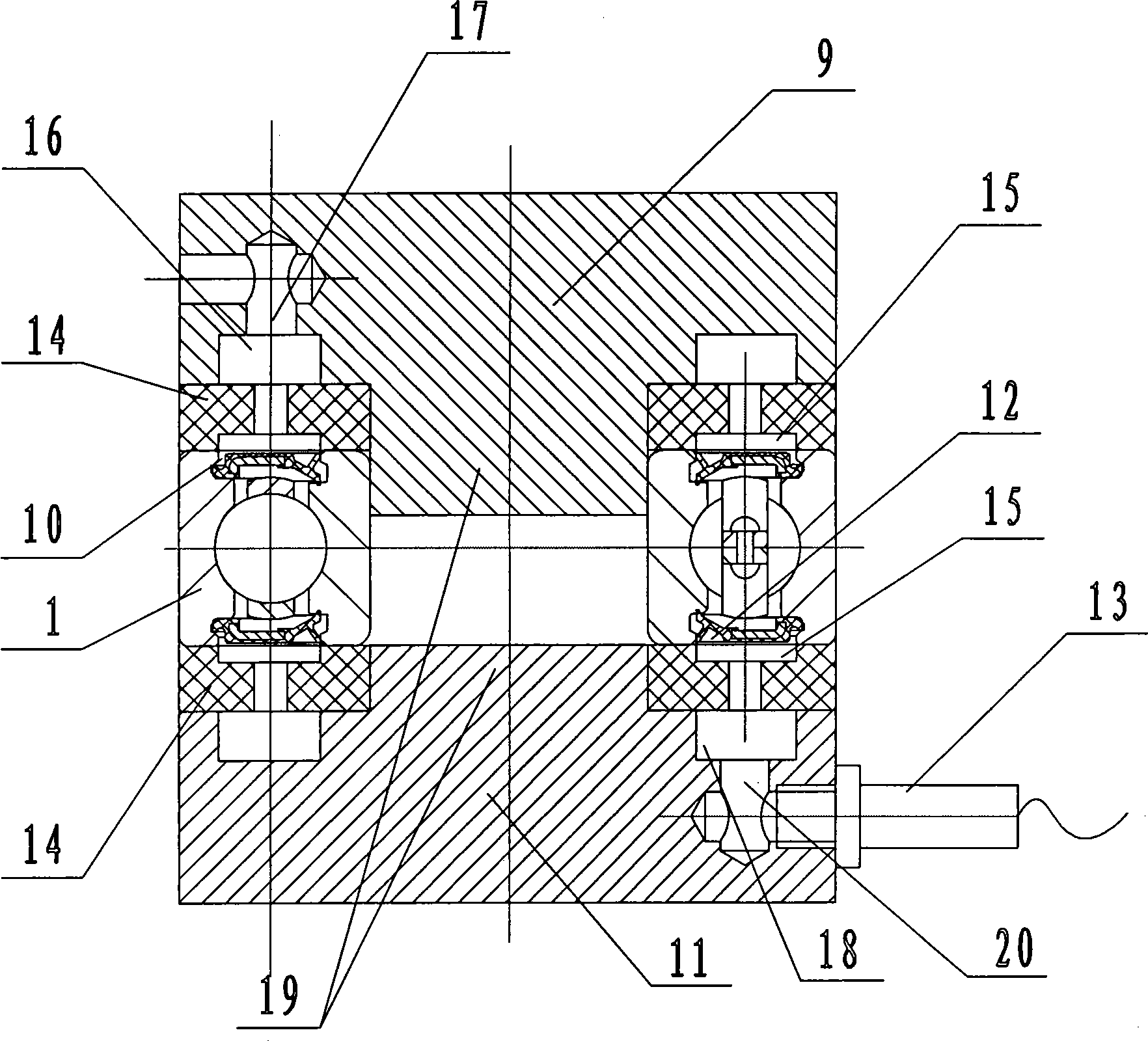 Method and device for detecting sealing property of seal bearing