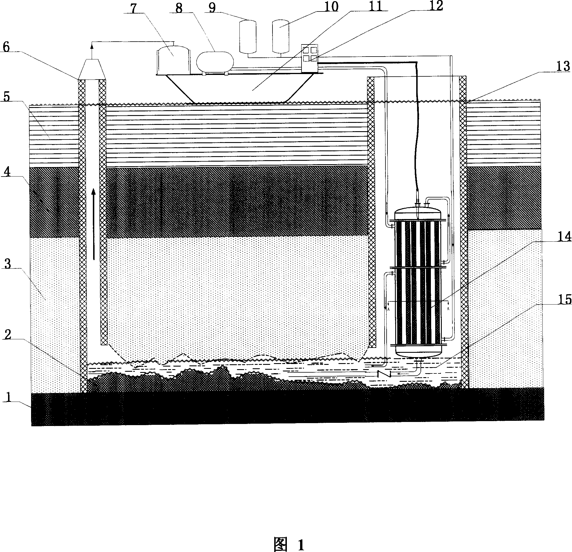 Method and device for natural gas hydrate exploitation with in-situ catalytic oxidation thermochemistry method