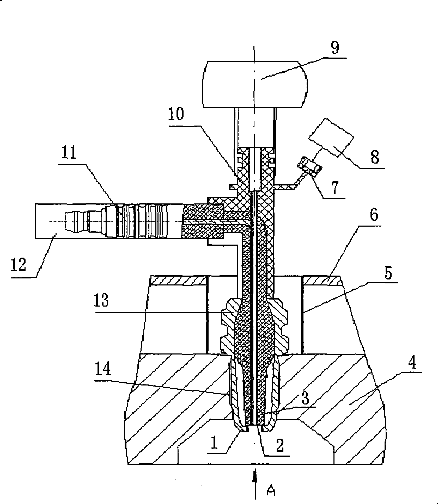 Oil spouting ignition apparatus
