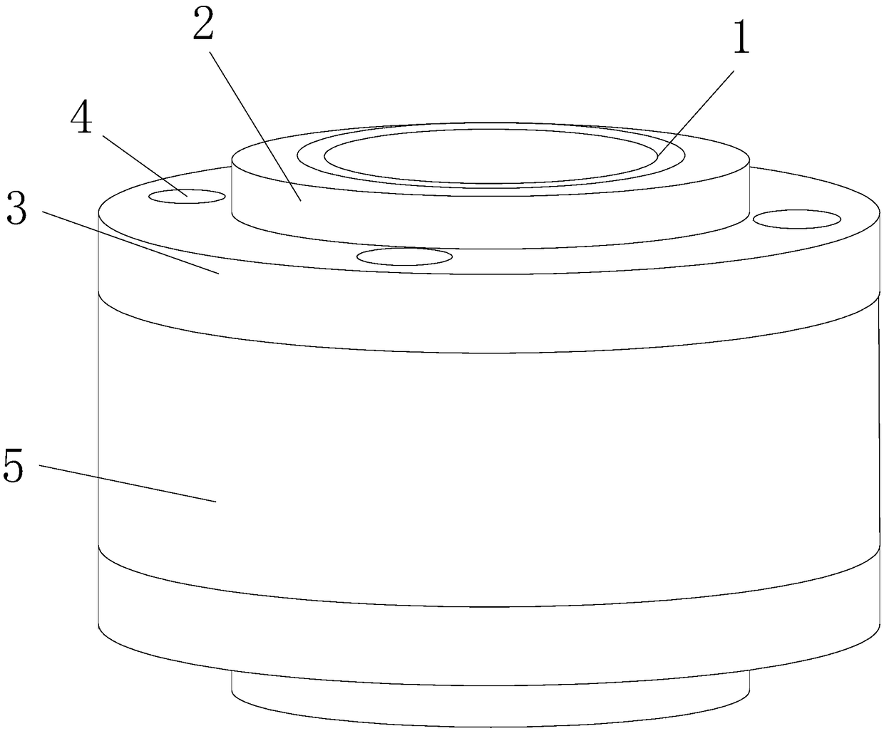 Pressure-relief clean water connection flange of seawater desalting device