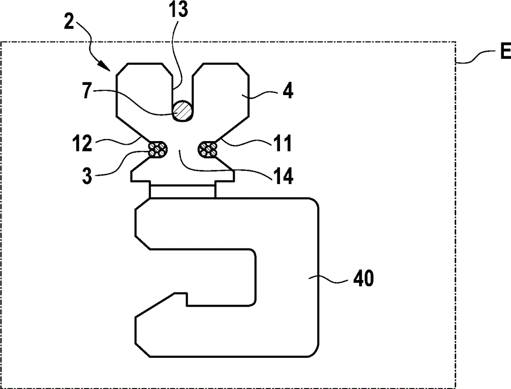 Electrical connection arrangement for an ignition coil