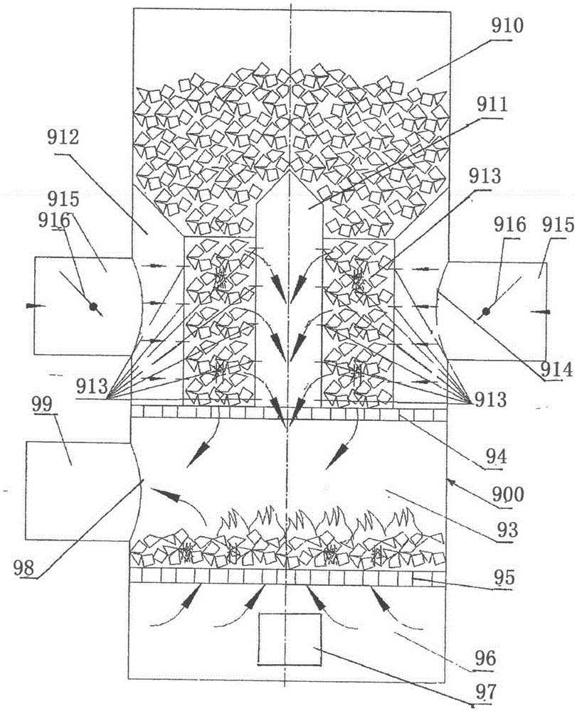 Combustion method and device for solid fuel