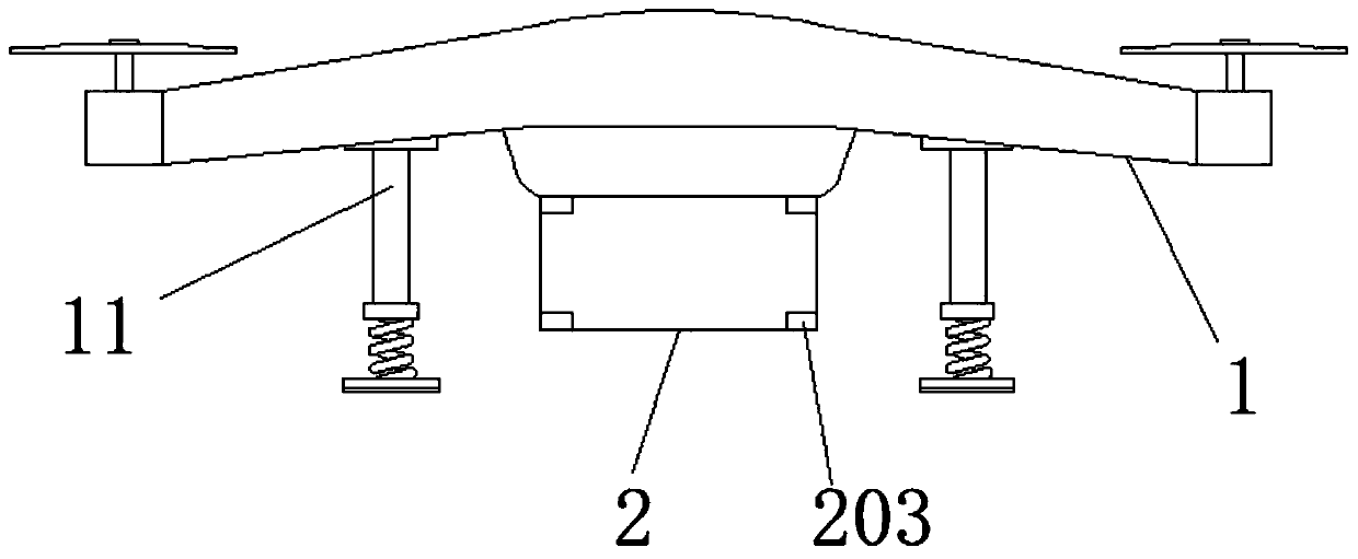 Surveying and mapping device for engineering based on unmanned aerial vehicle