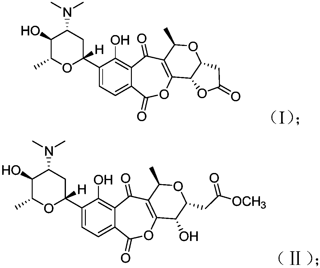 Medermycin compounds as well as preparation method and application thereof