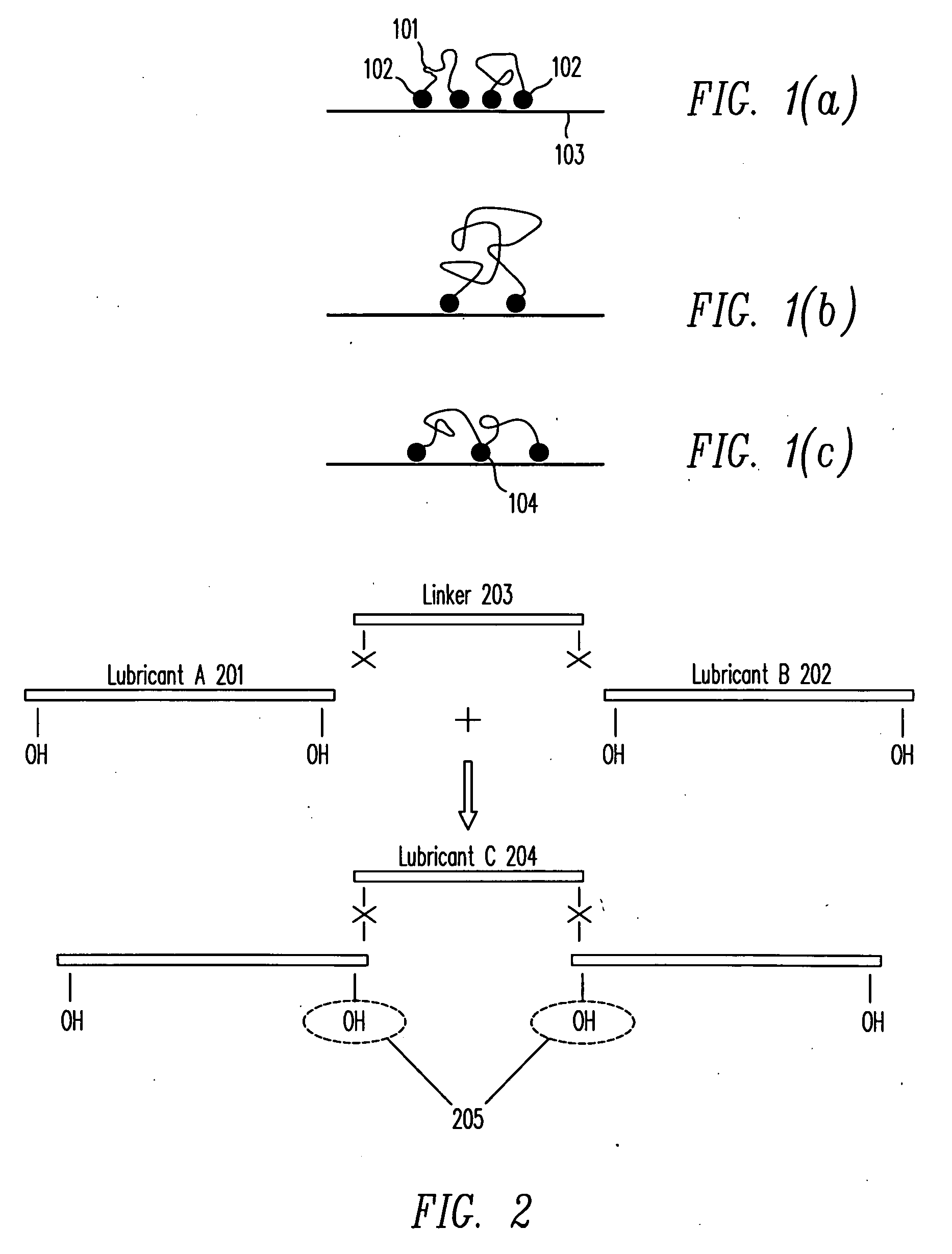 Lubricant with non-terminal functional groups