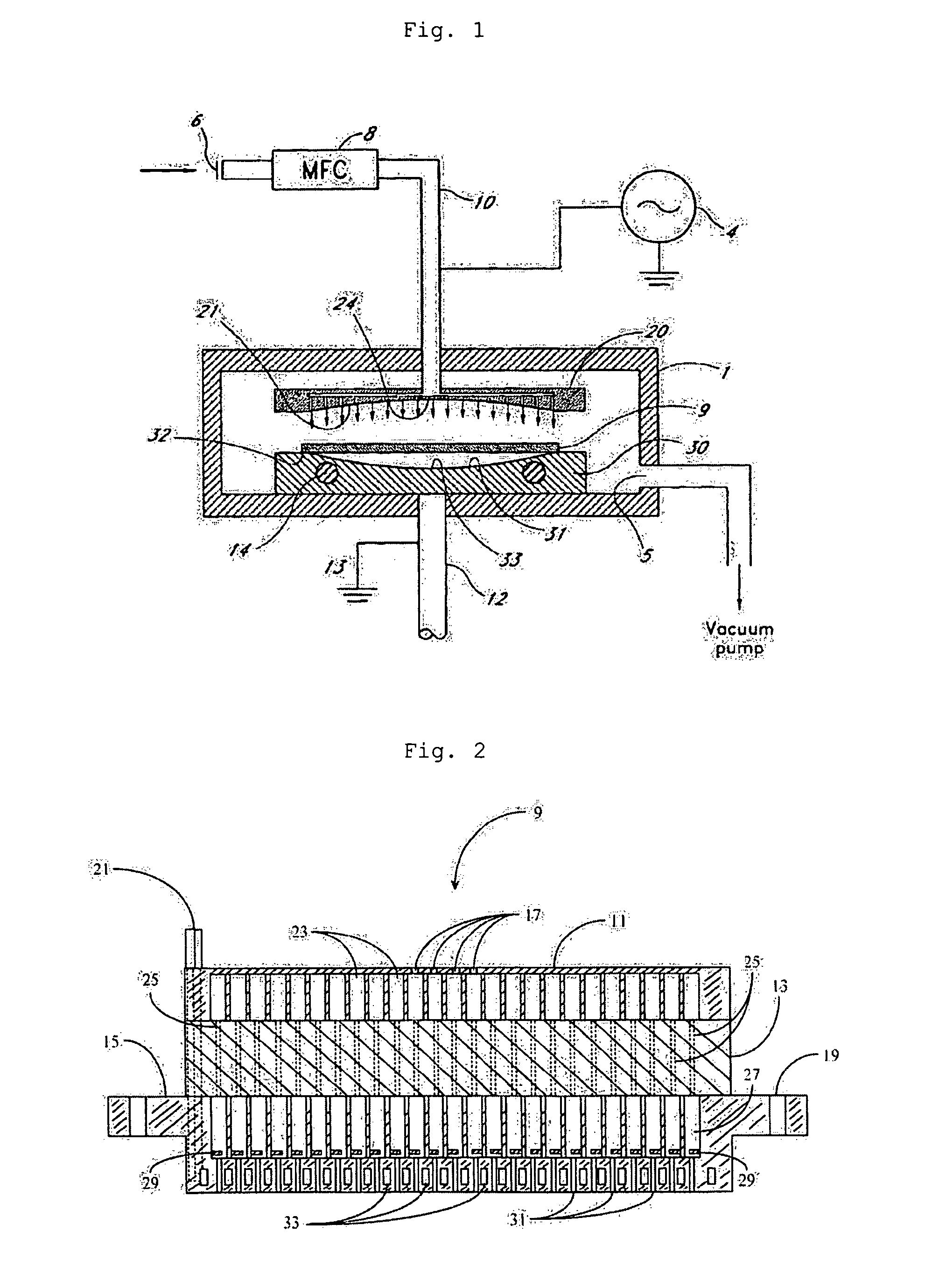 Method for chemical vapor deposition (CVD) with showerhead and method thereof