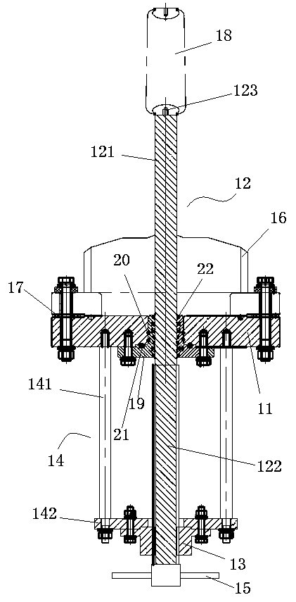 Insulator driving device for high-voltage DC support insulator test device