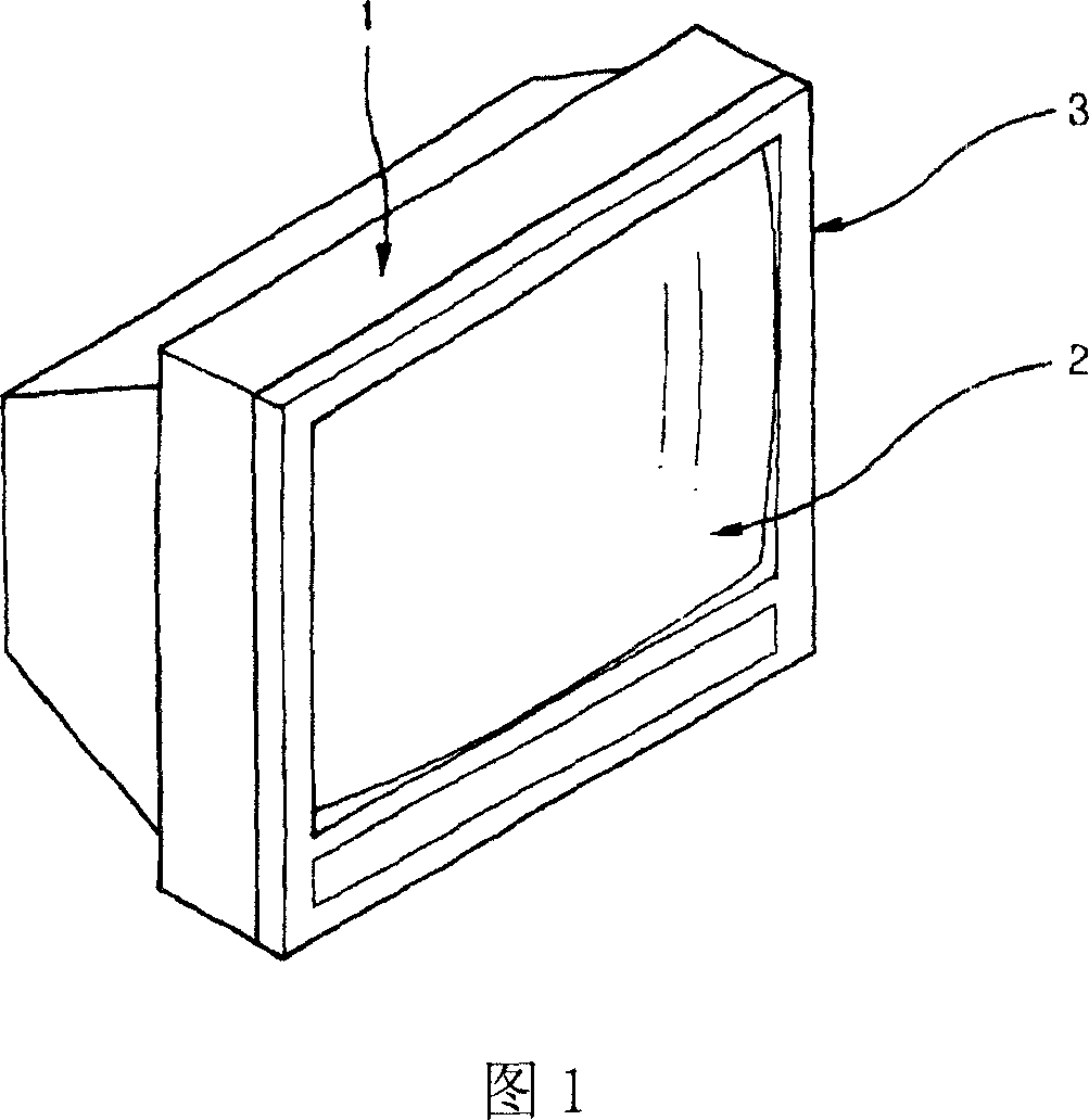 Image display front-housing reinforcing and gap prevention structure