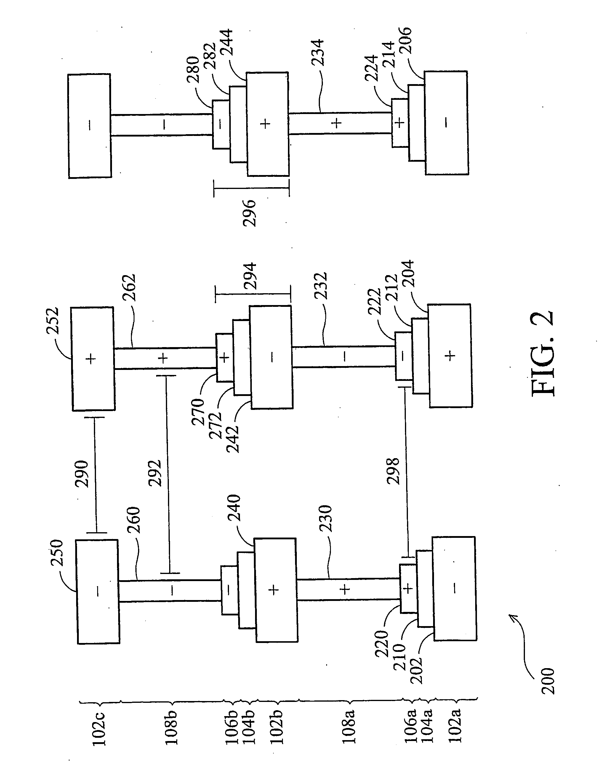 Interdigitated capacitive structure for an integrated circuit