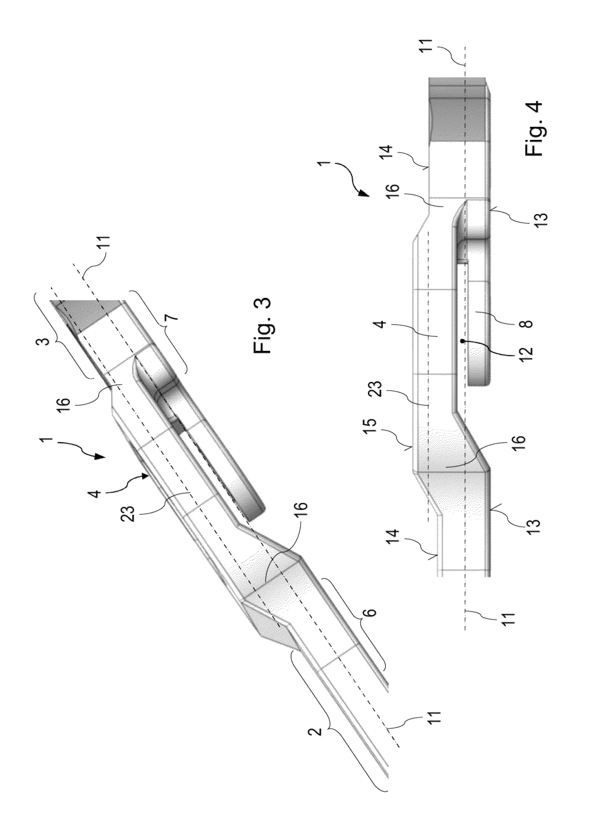 Sternal plate type sternal closure comprising an integral severing site member