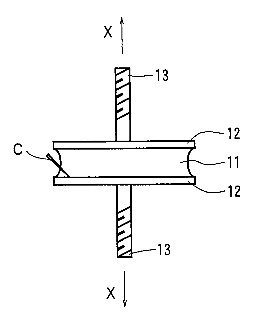 Rubber part having a metal fitting and method of producing the same