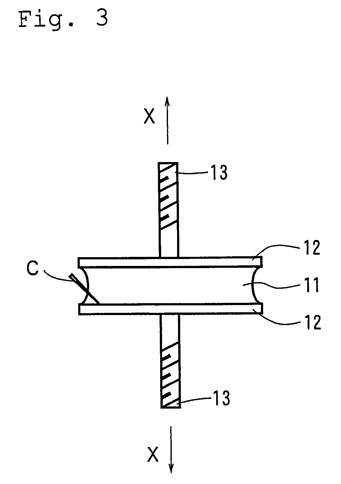 Rubber part having a metal fitting and method of producing the same