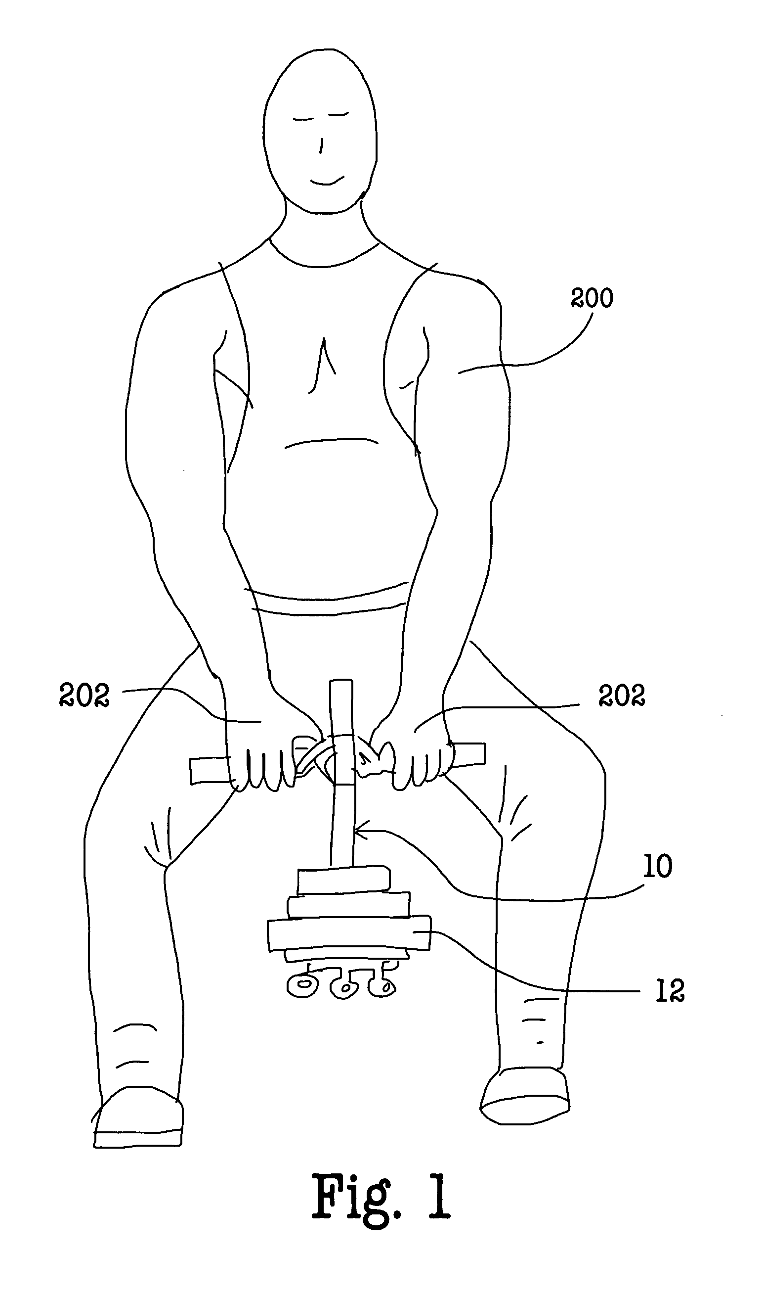 Handle mechanism for squat plate lifting