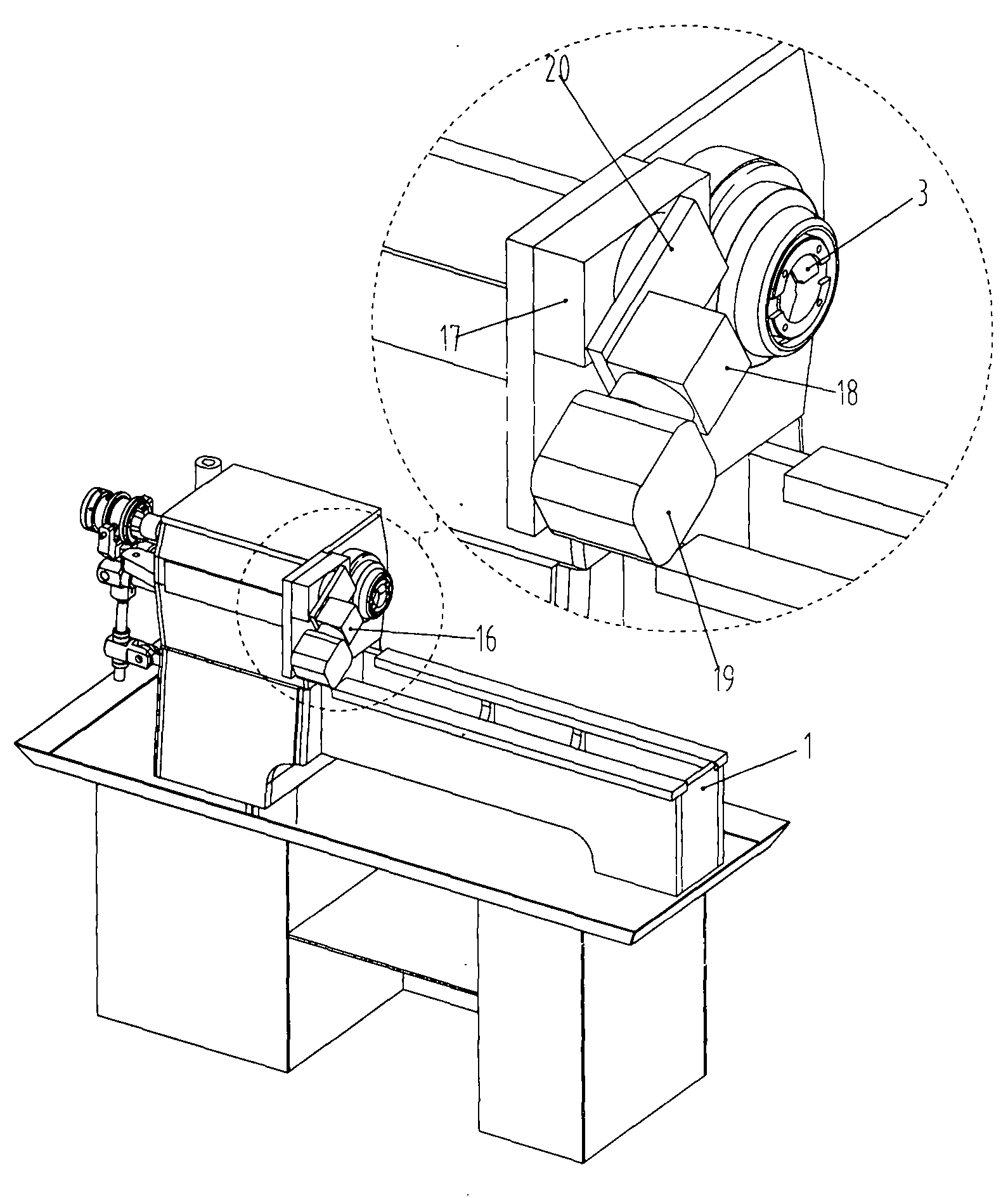 Numerically controlled lathe with automatic loading and unloading functions