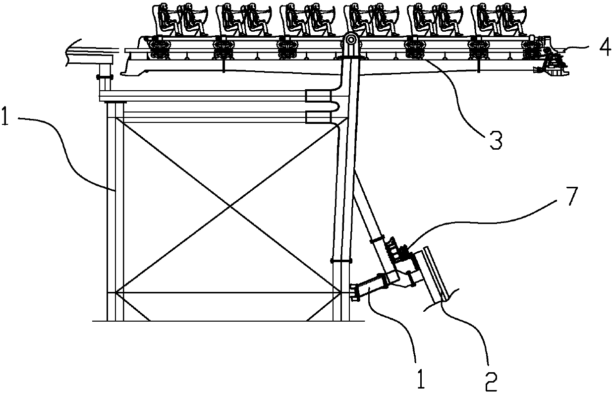 A rail guiding locking mechanism