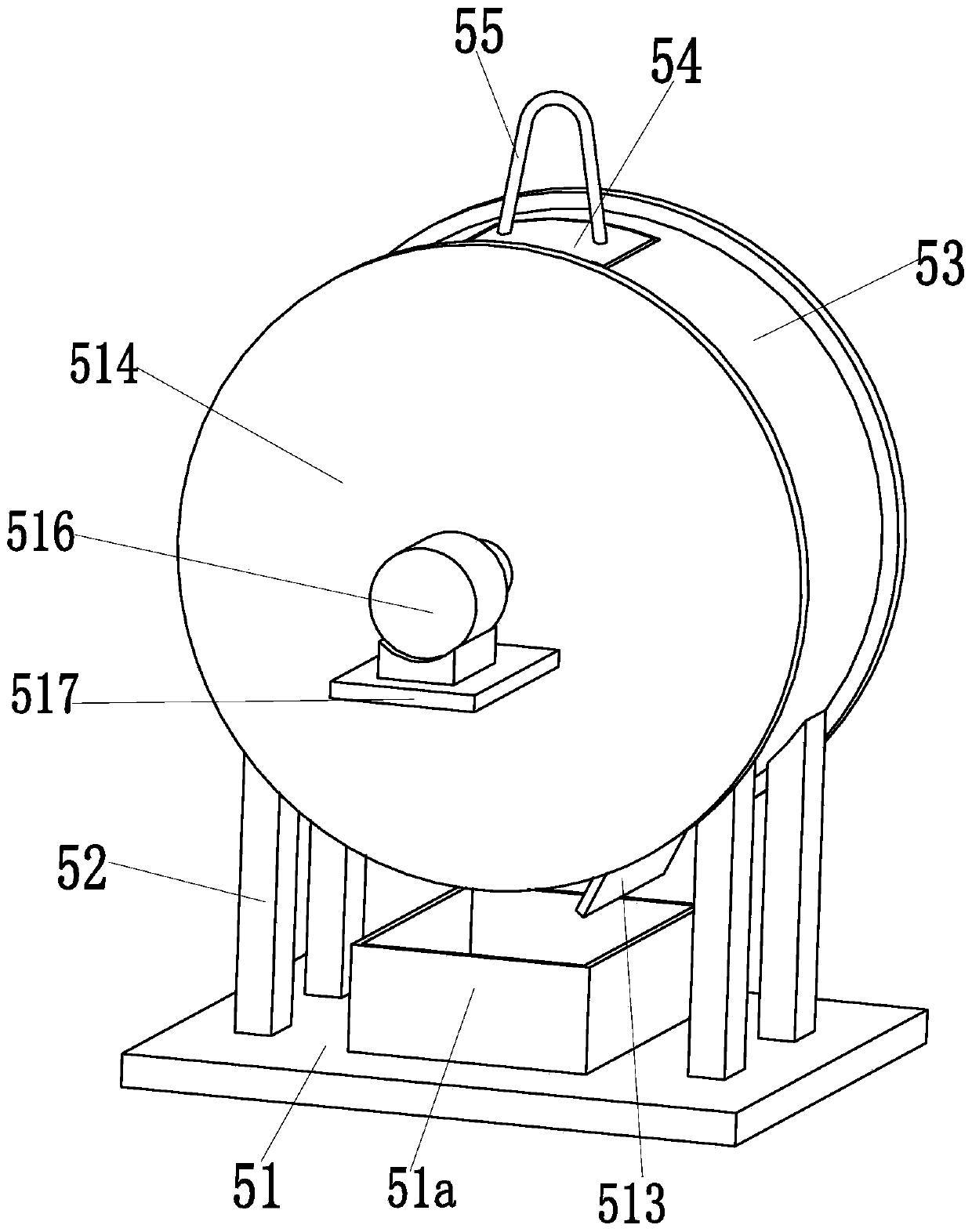 A controllable rough frying device for tea