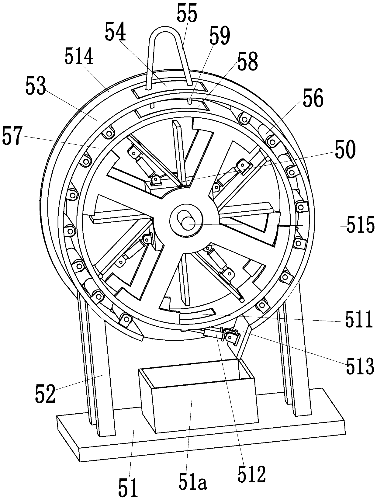 A controllable rough frying device for tea