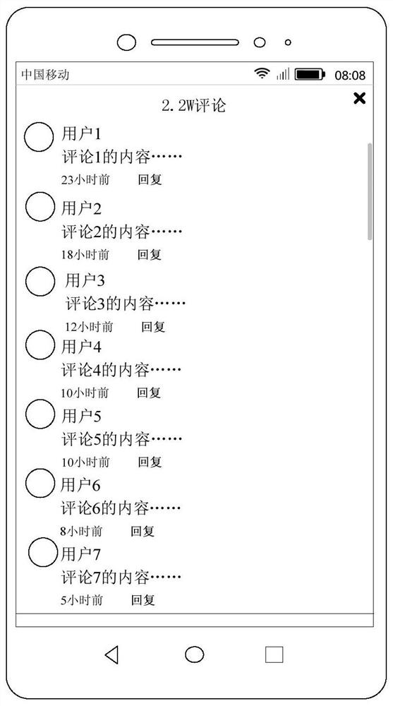 A comment display method and terminal device