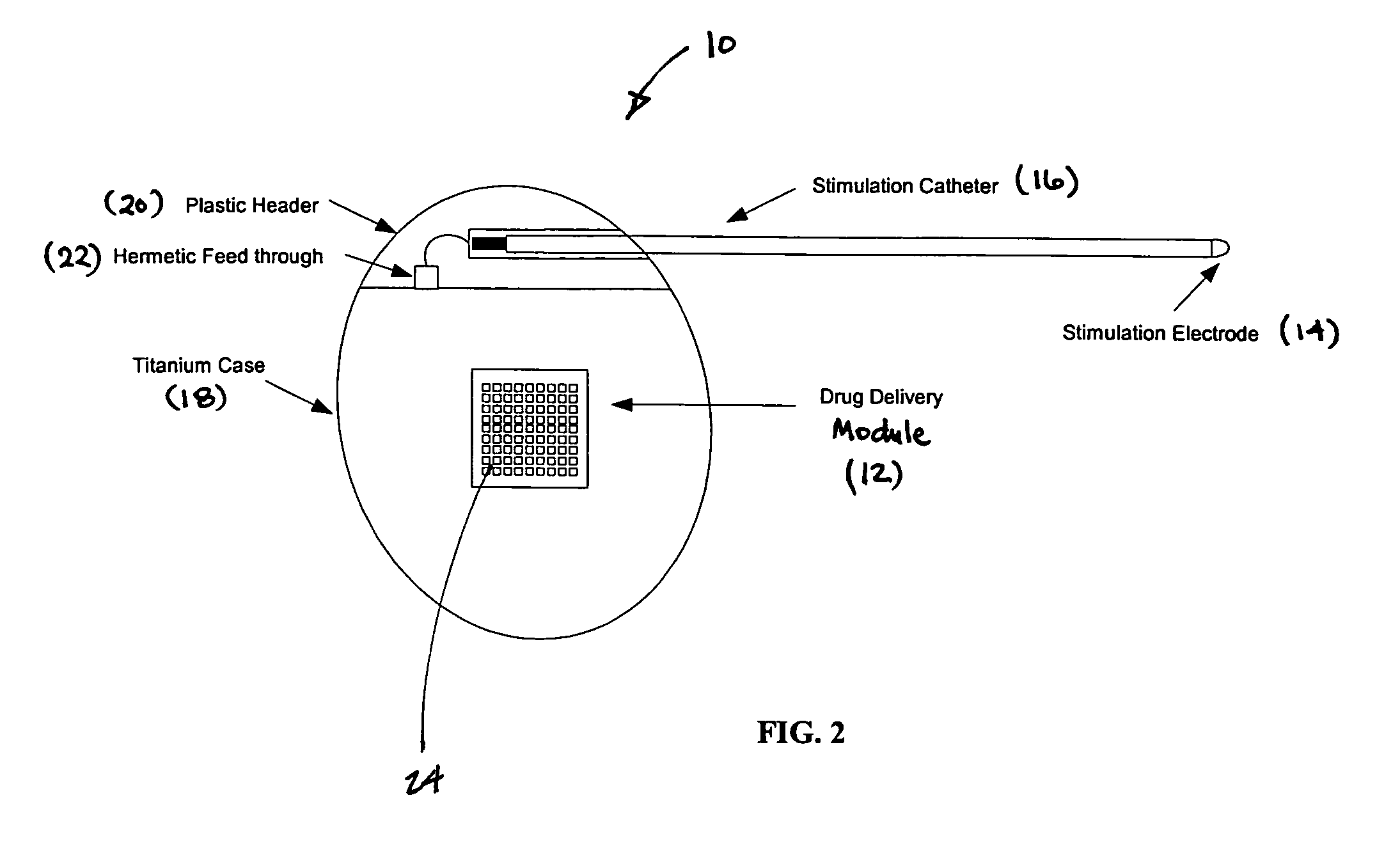 Medical device for neural stimulation and controlled drug delivery