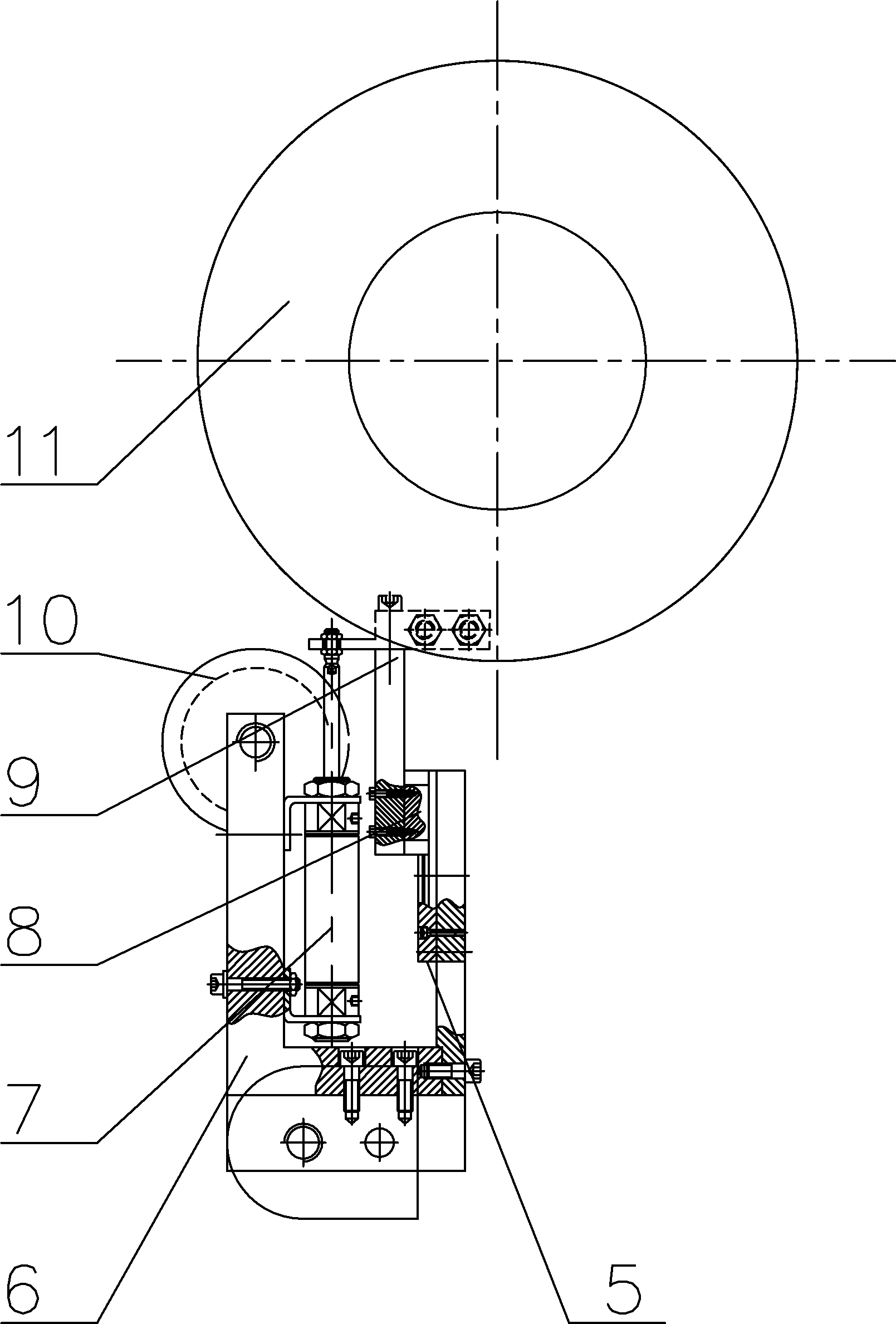Position detecting device for edge of winding-up H-shaped wheel