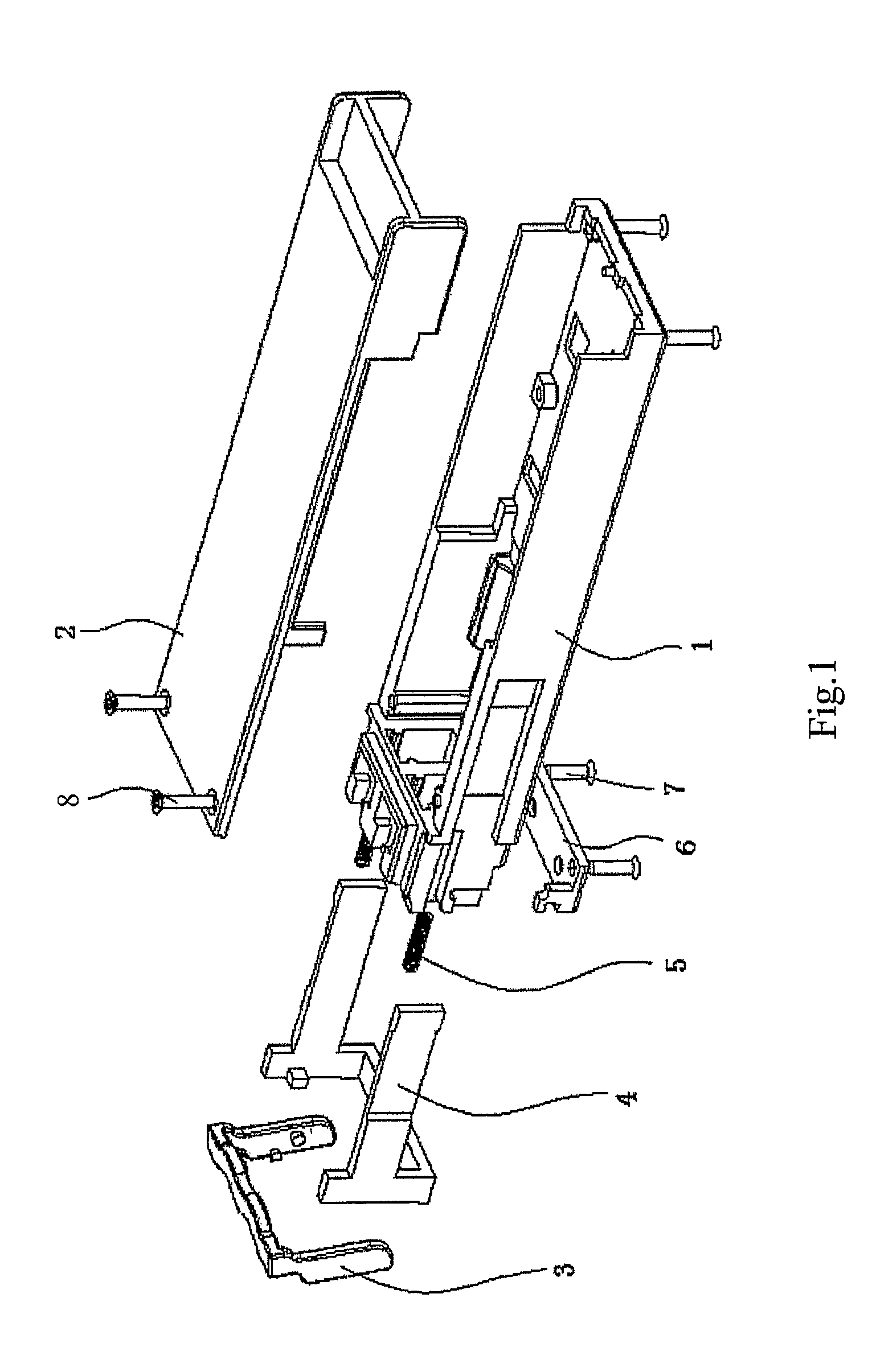 Bail type unlocking device for opto-electronic module