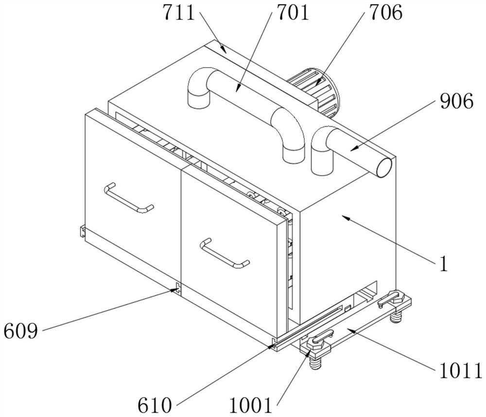 A high-efficiency surface heat treatment device and heat treatment method for metal parts