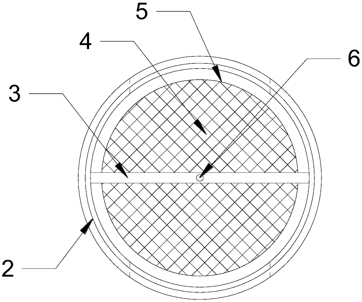 Revolving drum mechanism of water-draining and slag-blocking device