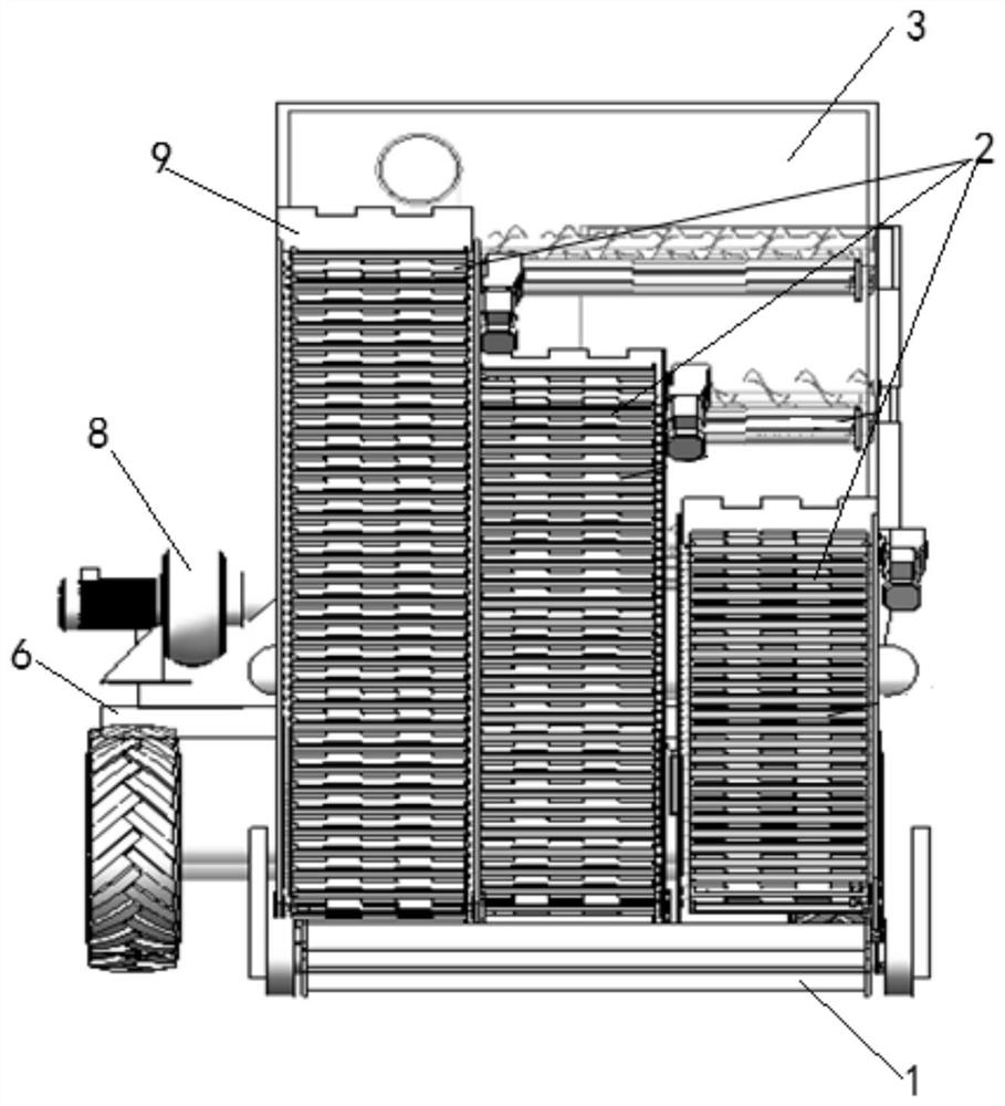 Multi-level heating device for heating milled asphalt pavement material