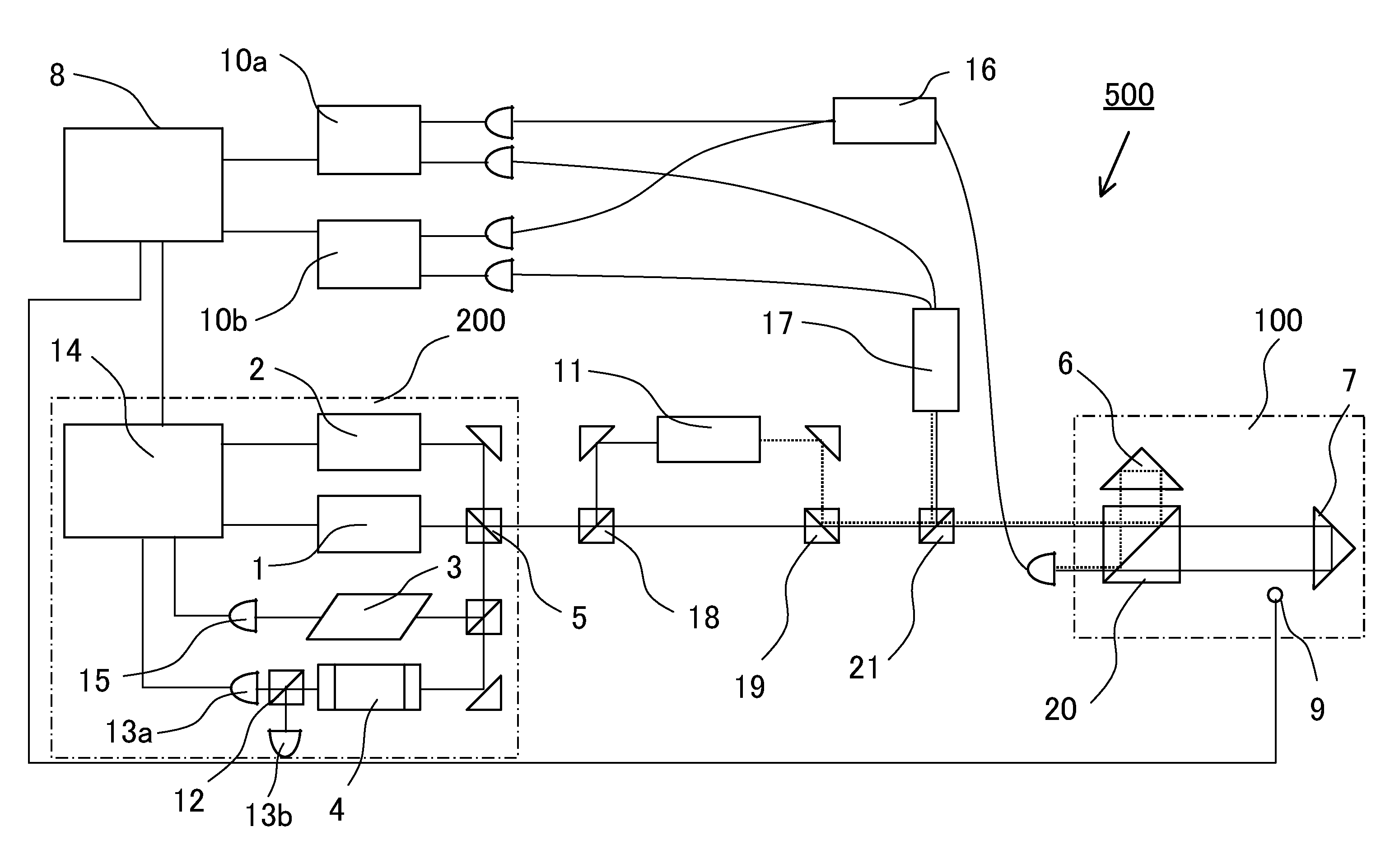 Lightwave interference measurement apparatus that calculates absolute distance using lightwave interference