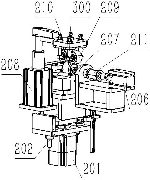 Angular positioning feeding device for different-diameter products